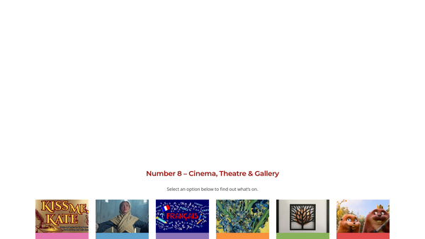 Screenshot of the Number 8 website
