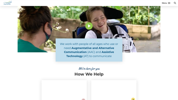 Screenshot of the The ACE Centre-North website