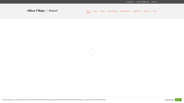 Screenshot of the Silton Village Hall Trust website