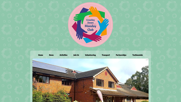 Screenshot of the Crawley Down Monday Club website