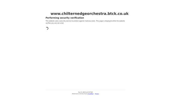 Screenshot of the Chiltern Edge Orchestral Society website