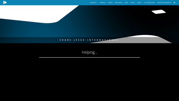 Screenshot of the Share Jesus website