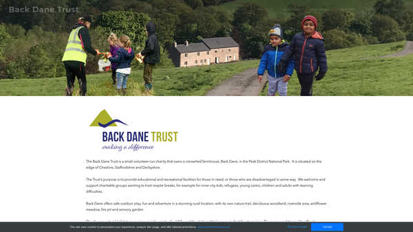 Screenshot of the Beasley Back Dane website