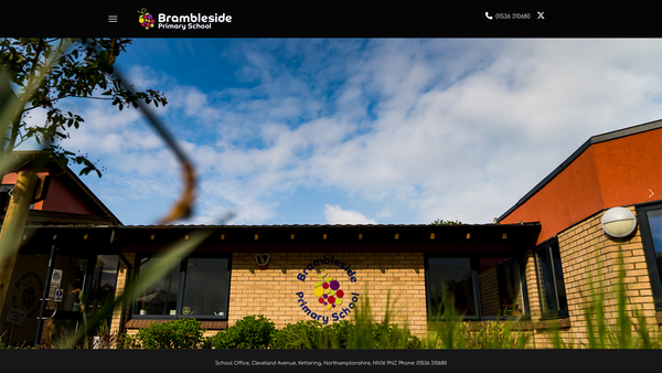 Screenshot of the Brambleside School PTA website