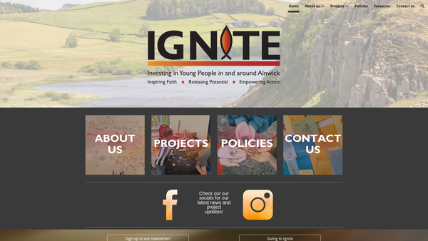 Screenshot of the Contagious website