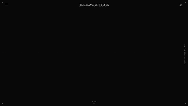 Screenshot of the Studio Wayne Mcgregor Limited website