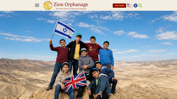 Screenshot of the Friends Of Blumenthal Orphanage website