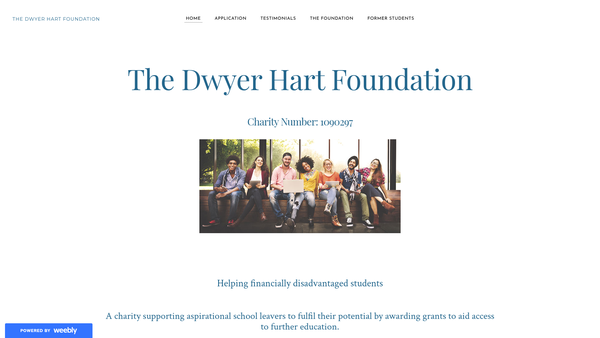 Screenshot of the The Dwyer-Hart Foundation website