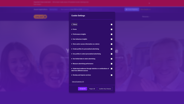 Screenshot of the The Foundation For Social Entrepreneurs website
