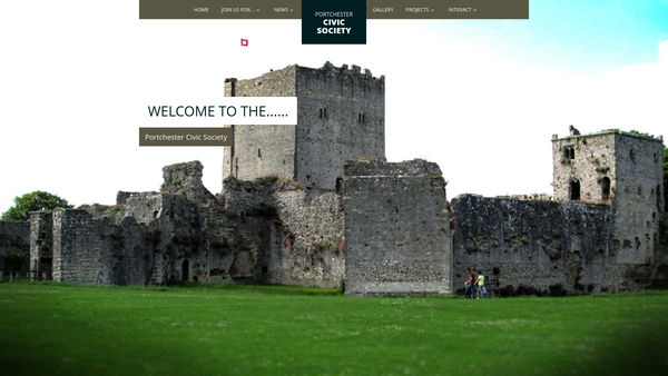 Screenshot of the The Portchester Civic Society website