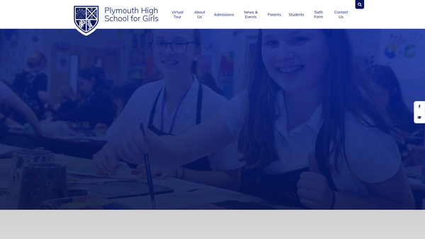 Screenshot of the Phsg PTFA website