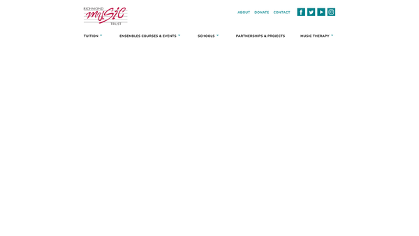 Screenshot of the Richmond Upon Thames Music Trust Company Limited website