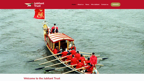Screenshot of the The Jubilant Trust website
