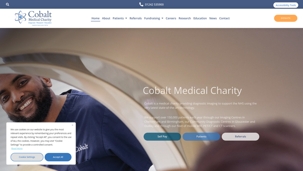 Screenshot of the Cobalt Health website