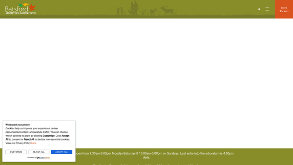 Screenshot of the The Batsford Foundation website