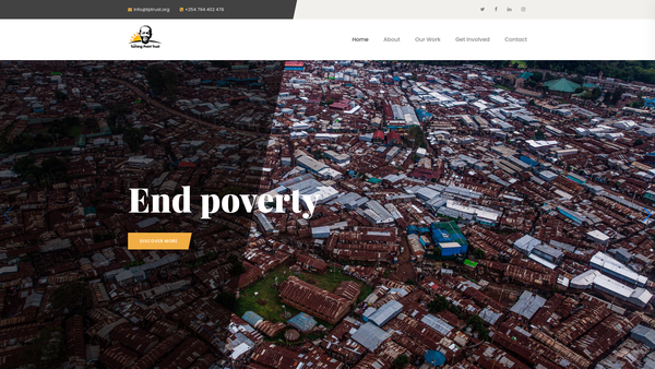 Screenshot of the The Turning Point Trust website