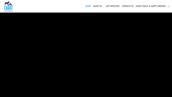 Screenshot of the Caring For The Animals Trust website