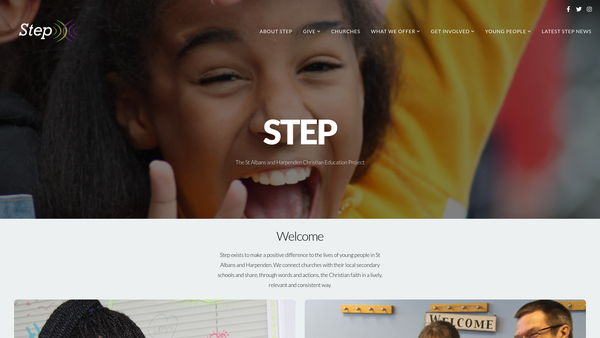 Screenshot of the The St Albans & Harpenden Christian Education Project website