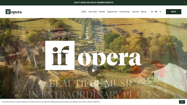Screenshot of the Iford Arts Limited website