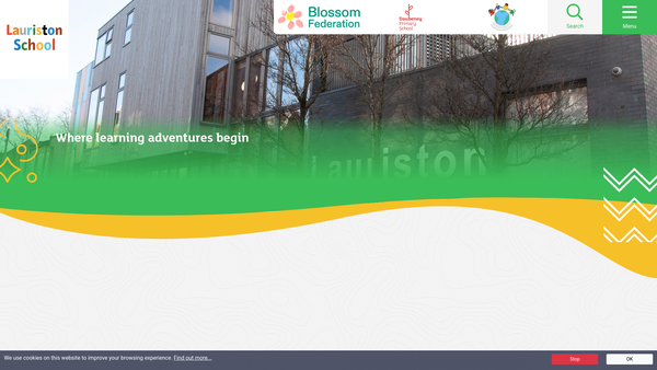 Screenshot of the Lauriston School Fund website