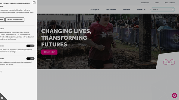 Screenshot of the The Fresh Visions People Limited website