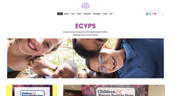 Screenshot of the Ecyps (Children And Young Persons' Services) website