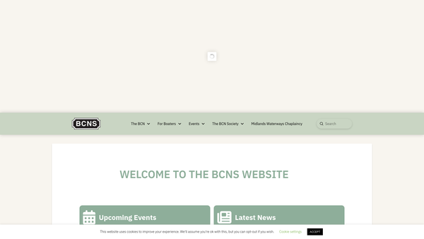 Screenshot of the The Bcn Society website