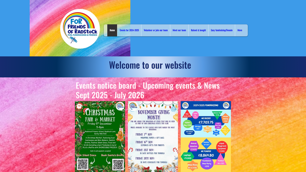 Screenshot of the Friends Of Radstock website