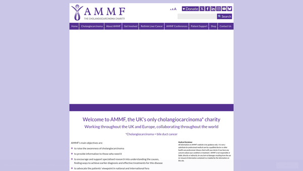 Screenshot of the The Alan Morement Memorial Fund website