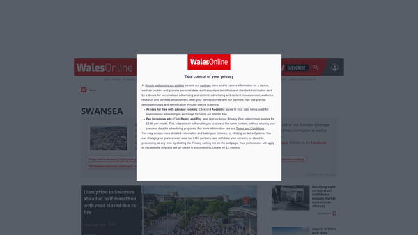 Screenshot of the Pencader Family Centre website