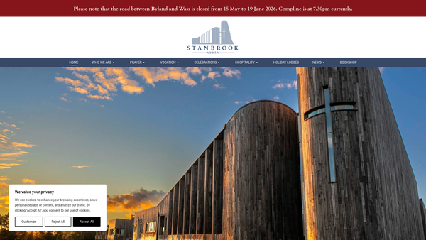 Screenshot of the Conventus Of Our Lady Of Consolation website