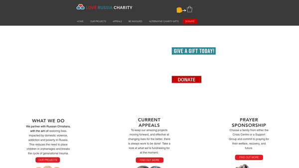 Screenshot of the Love Russia Limited website