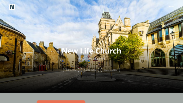 Screenshot of the New Life Church Northampton LTD website