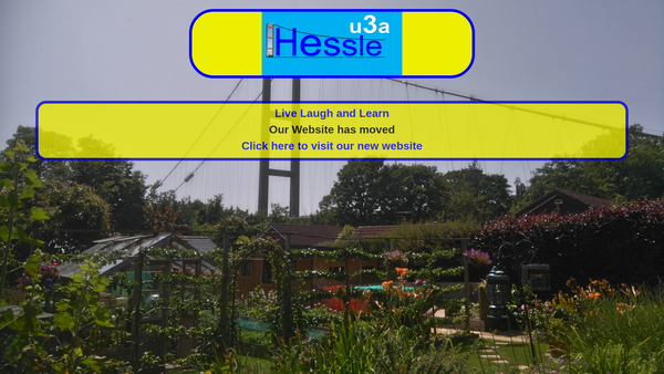 Screenshot of the The Hessle University Of The Third Age website
