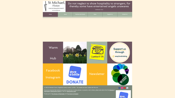 Screenshot of the St Michael's Restoration And Development Trust website