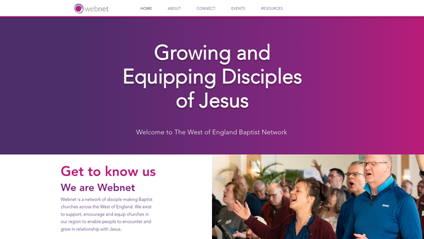 Screenshot of the West Of England Baptist Trust Company Limited website