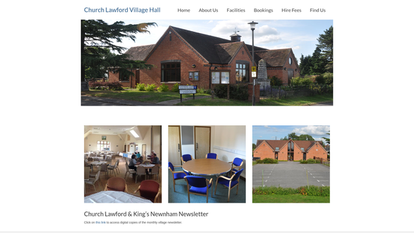 Screenshot of the Church Lawford Reading Room website