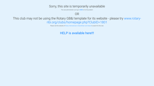 Screenshot of the The Rotary Club Of Crowthorne website