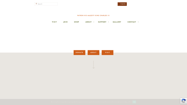 Screenshot of the The Great Bustard Group website
