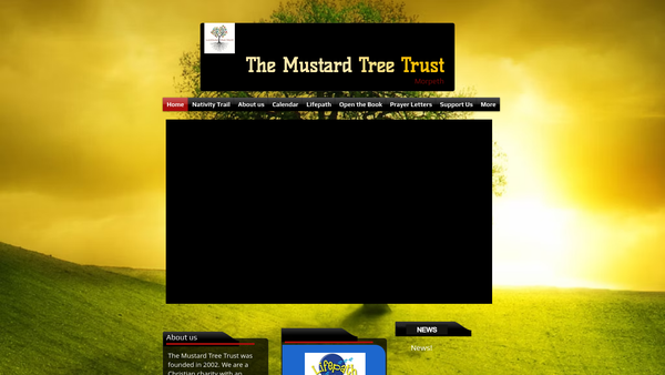 Screenshot of the The Mustard Tree Trust website