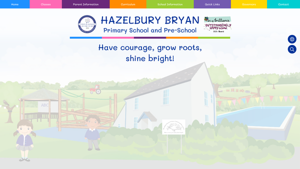 Screenshot of the Hazelbury Bryan School PTA website
