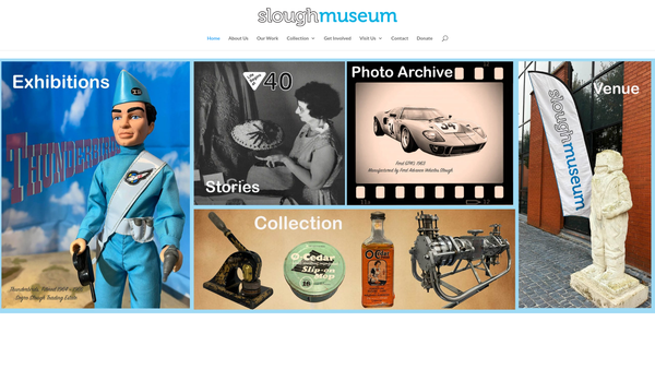 Screenshot of the Slough Museum website
