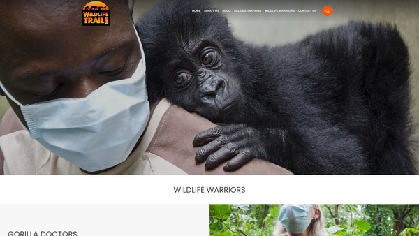 Screenshot of the Tiger Trails Foundation website