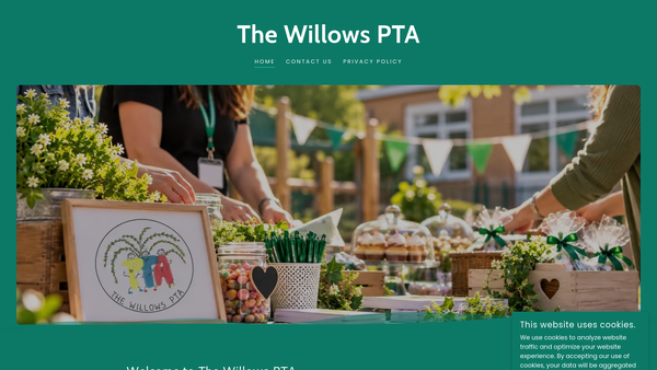 Screenshot of the The Willows Friends Association website
