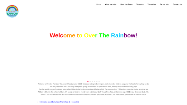 Screenshot of the Dunnington Children website
