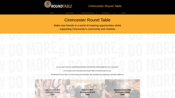 Screenshot of the Cirencester Round Table Number 286 website