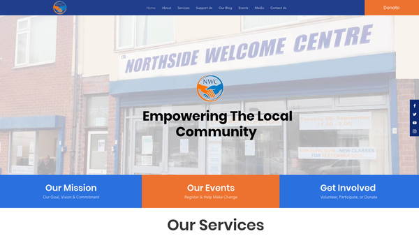 Screenshot of the Sikh Nari Manch U.K. website