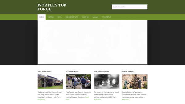 Screenshot of the South Yorkshire Trades Historical Trust Limited website