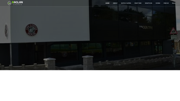 Screenshot of the Baglan Community Church website