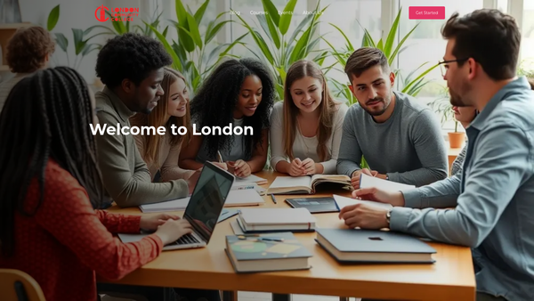 Screenshot of the London Community College website